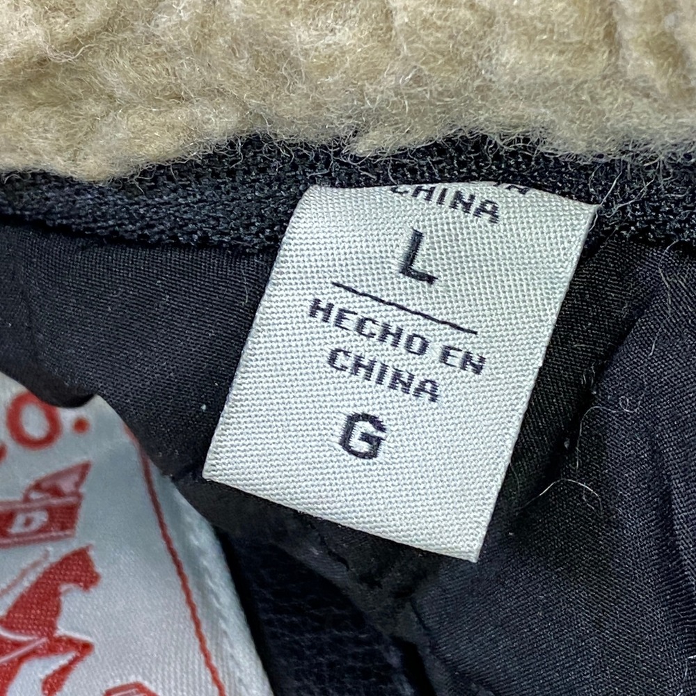 Levi's Trucker Jacket Mens L Sherpa Faux Leather Heritage Workwear Black Bomber - Picture 4 of 13